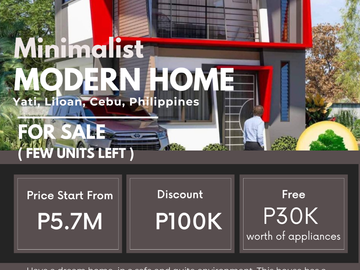 RFO Semi-Furnished: 3-Bedroom Single-Attached House at Liloan, Cebu