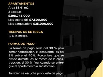 Venta de apartamentos para estrenar en  La Estrella, Bellavista