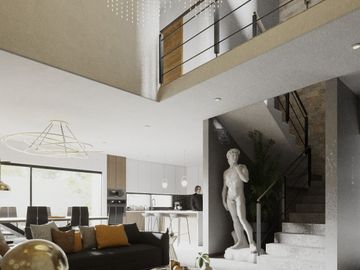 Casa en Venta en Monterra con Cuarto de Servicio y Closet Blancos