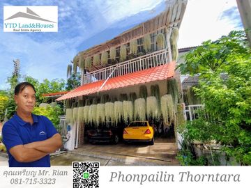 For Sale/rent 2-storey detached house near the BTS, Phonpailin Thorntara Village (English version below)