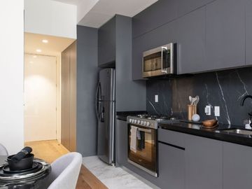Condominio con alberca, terraza, Sky lounge, en venta Roma Norte CDMX.