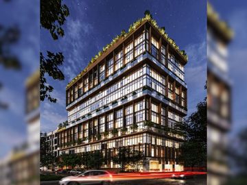 Condominio con alberca, terraza, Sky lounge, en venta Roma Norte CDMX.