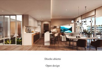 Departamento con casa club, 4 albercas, area para niños, Pet zone, gimnasio, casa club, restaurante, terraza bar, concierge y mas, Playa del Carmen