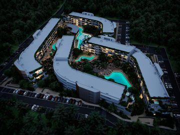 Departamento con casa club, 4 albercas, area para niños, Pet zone, gimnasio, casa club, restaurante, terraza bar, concierge y mas, Playa del Carmen