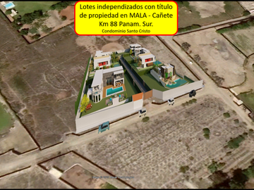 VENDO TERRENOS CON TITULO PARA CASA DE CAMPO EN MALA
