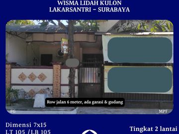 Wisma Lidah Kulon Lakarsantri Surabaya Barat Murah dkt Benowo Tandes Manukan