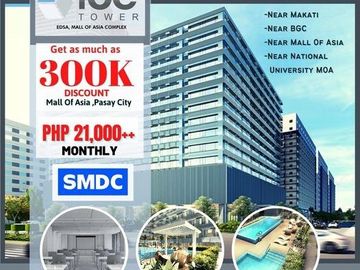 SMDC ICE TOWER - FIRST RESIDENTIAL OFFICE, LOCATED IN MALL OF ASIA  9.5m