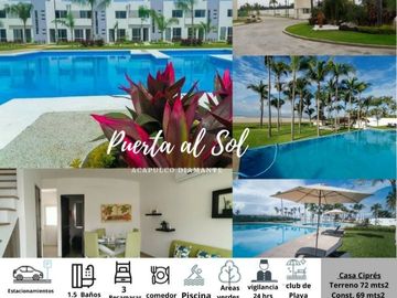 Venta de casa en Acapulco Diamante con club de playa  ACEPTAMOS CREDITO INFONAVIT