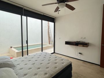 Departamento en RENTA en col. Montes de amé, con piscina propia totalmente amueblado.
