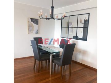 SE ALQUILA  Departamento 120m2,  3 DORMITORIOS Full AMOBLADO aire acondicionado En Miraflores