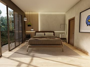 Venta casa nueva en Rancho San Juan, Zona Esmeralda con sala de cine y espejo de agua