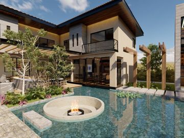 Venta casa nueva en Rancho San Juan, Zona Esmeralda con sala de cine y espejo de agua