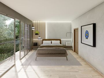 Venta casa nueva en Rancho San Juan, Zona Esmeralda con sala de cine y espejo de agua