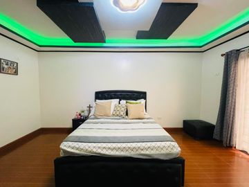 FOR SALE PRE OWNED HOUSE WITH EXTRA LOT ALONG MAIN ROAD NEAR CLARK AND NLEX
