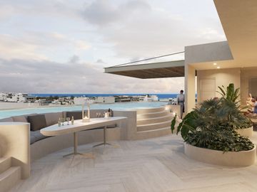 ESTUDIOS Y DEPARTAMENTOS con ROOFTOP BEACH-VIEW CERCA DE LA 5TA EN PLAYA DEL CARMEN