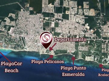 Estudio con terraza privada, alberca, Gimnasio y Area de hamacas,  Zona Centro, venta, Playa del Carmen.