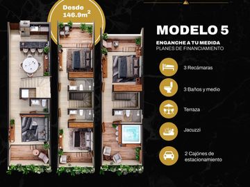 DEPARTAMENTOS EN PREVENTA    MERIDA YUCATAN  3 HABITACIONES  ULTIMOS APROVECHE