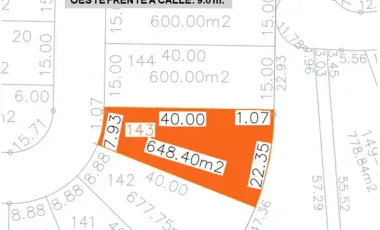 Lote ORQUÍDEA 143 con bonita vista todos los servicios proyecto incluído en Fracc Rancho San Diego Ixtapan de la Sal EDOMEX