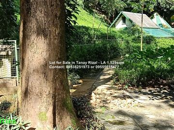 Lot for Sale in Tanay Rizal - Lot Area 1,529sqm Garden Cottages