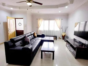 Corner Lot Bungalow House & Lot For SALE with pool in Angeles City near CLARK FREE PORT ZONE