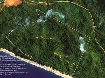 EXCELENTE MACROLOTE DE 89 HA.  DE PLAYA EN SAYULITA NAYARIT