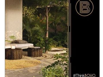 EXCLUSIVO DEPARTAMENTO VENTA COMPLETAMENTE AMUEBLADO COMPLEJO BOHO TULUM QUINTANA ROO