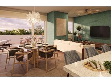 Departamento tipo Loft en venta  en Playacar Playa del Carmen