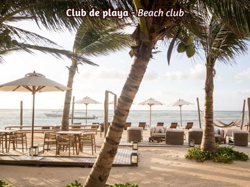 Condo en Residencial con club de playa, golf, alberca en venta Playa del Carmen.