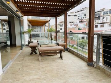 Departamento con terraza vista panoramica