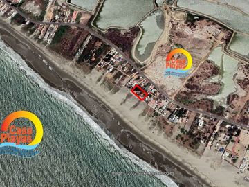 Casa frente al mar de Venta en Playas Villamil, 2.800 mts.