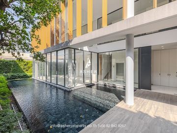 5 Bedrooms | 7 Bathrooms | The house surrounds a garden and private swimming pool.