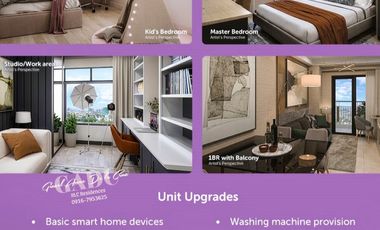 For Sale Pre-Selling Affordable Studio, 1 bedroom & 2 bedroom condominium in C5 Bagong Ilog Pasig at SYNC Residences Near BGC, Medical City, St. Paul