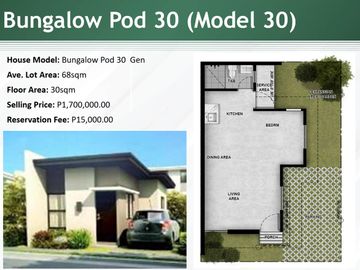 For only 32,357 Cash DP READY FOR OCCUPANCY BUNGALOWPOD !! (Near New Clark City) House and Lot Installment Amaia Scapes Capas