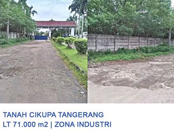 Tanah Dijual Di Cikupa Tangerang Zona Abu Industri Akses Kontainer 40 Feet