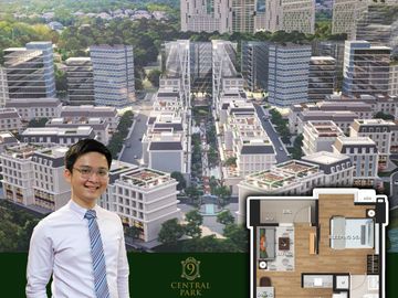 Preselling Studio with balcony in 9 Central Park in Northwin Global City condo for sale in Marilao Bulacan