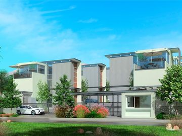 VENDE ULTIMA CASA DISPONIBLE, CONDOMINIO AL ENCUENTRO, PEÑALOLEN, 4 DORMITORIOS, 4 BAÑOS, AMPLIA SALA ESTAR, PATIO, 2 ESTACIONAMIENTOS