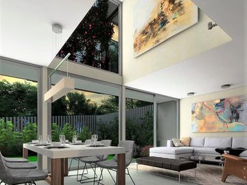 VENDE ULTIMA CASA DISPONIBLE, CONDOMINIO AL ENCUENTRO, PEÑALOLEN, 4 DORMITORIOS, 4 BAÑOS, AMPLIA SALA ESTAR, PATIO, 2 ESTACIONAMIENTOS