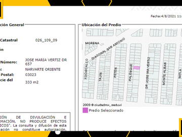 VENTA DE DEPARTAMENTO EN JOSE MARIA VERTIZ, NARVARTE ORIENTE, BENITO JUAREZ, CDMX Cerca De Glorieta Scop