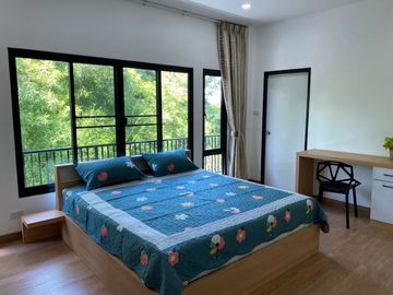 2 storey detached house sale 22MB, with tenant 100KB,440 sqWa., 5 bedrooms, 6 bathrooms, swimming pool, near Mae Jo Municipality, San Sai District, Ch