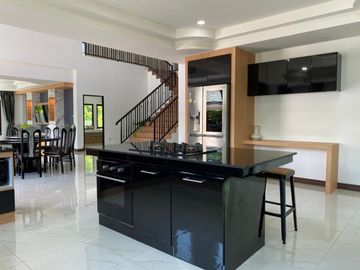 2 storey detached house sale 22MB, with tenant 100KB,440 sqWa., 5 bedrooms, 6 bathrooms, swimming pool, near Mae Jo Municipality, San Sai District, Ch