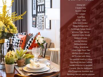 FULLY FURNISHED RFO 1-Bedroom Condo for sale in Lipa Batangas