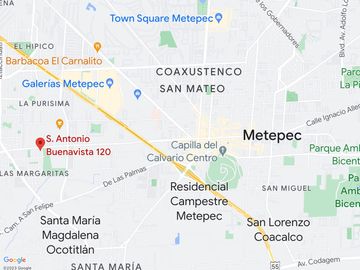 CASA EN VENTA EN LA COL. J. JIMÉNEZ CANTU, METEPEC, ESTADO DE MEXICO