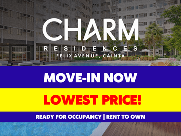 LOWEST PRICE! SMDC Charm Residences Rent to Own Ready for Occupancy 2 Bedroom Condo for Sale in Cainta Rizal