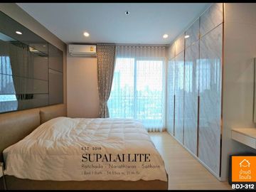 Special discount Supalai Lite Ratchada-Narathiwat-Sathorn (34.55 sq m.) 1 bedroom, 1 bathroom, near BRT Chan Road