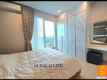 Special discount Supalai Lite Ratchada-Narathiwat-Sathorn (34.55 sq m.) 1 bedroom, 1 bathroom, near BRT Chan Road