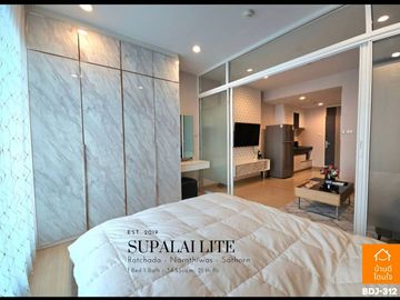 Special discount Supalai Lite Ratchada-Narathiwat-Sathorn (34.55 sq m.) 1 bedroom, 1 bathroom, near BRT Chan Road
