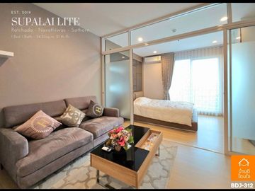Special discount Supalai Lite Ratchada-Narathiwat-Sathorn (34.55 sq m.) 1 bedroom, 1 bathroom, near BRT Chan Road