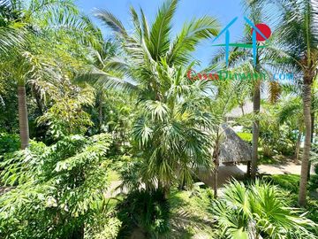 Depa de playa con terraza y vista a los jardines y albercas. Incluye servicio de limpieza
