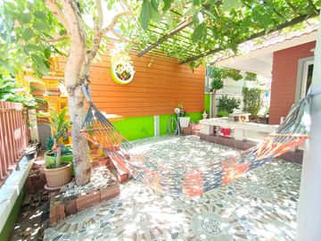 #Twin house for sale, 2 floors #beautiful garden, cool corner #Family Village, Na Pa, Chonburi
