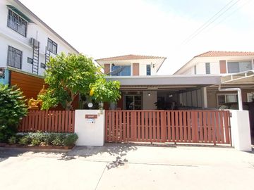 #Twin house for sale, 2 floors #beautiful garden, cool corner #Family Village, Na Pa, Chonburi